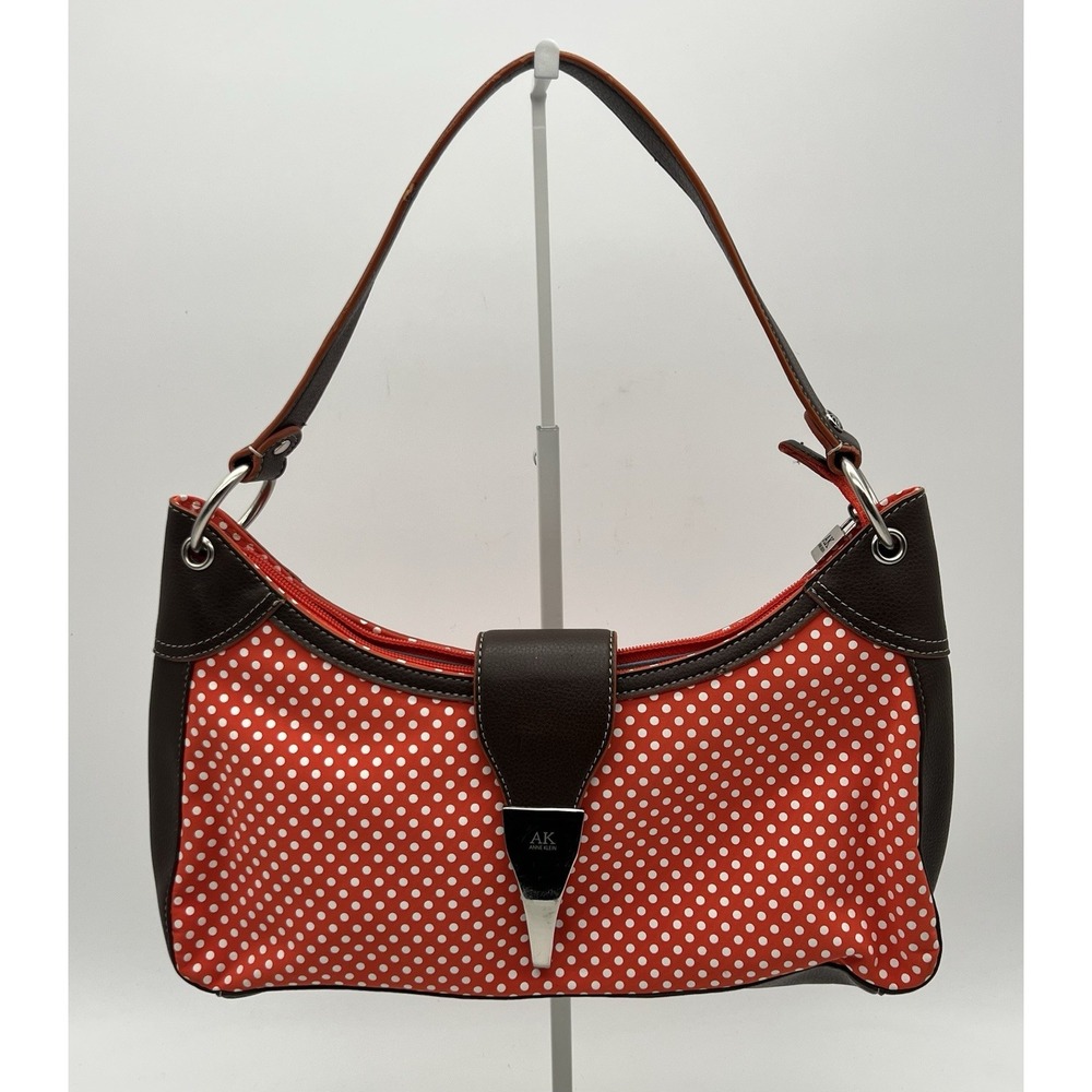 Anne Klein Handbag Purse‎ Orange And Brown